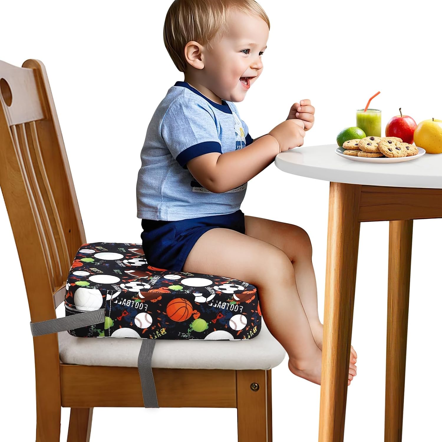 Thumbnail 1 de Zicac Booster Seat Dining Chair – portable toddler booster cushion with adjustable straps