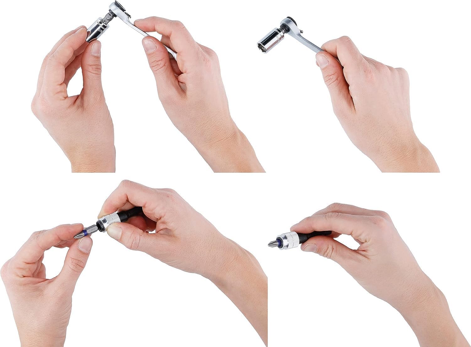 Thumbnail 4 de Bosch 27pc Screwdriver Bit and Ratchet Set with Ratchet, Magnetic Adapter and Coloured Bits