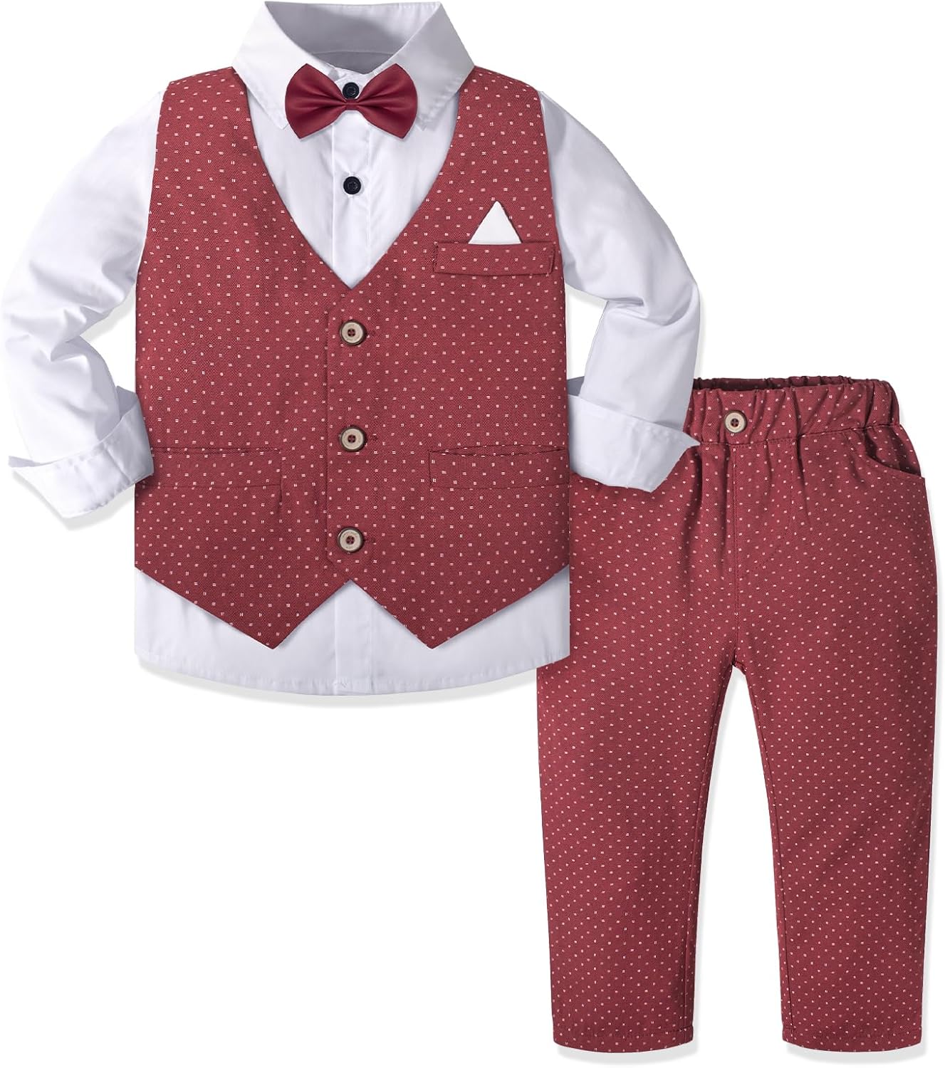 Thumbnail 2 de Nwada boys wedding suit 4 piece set