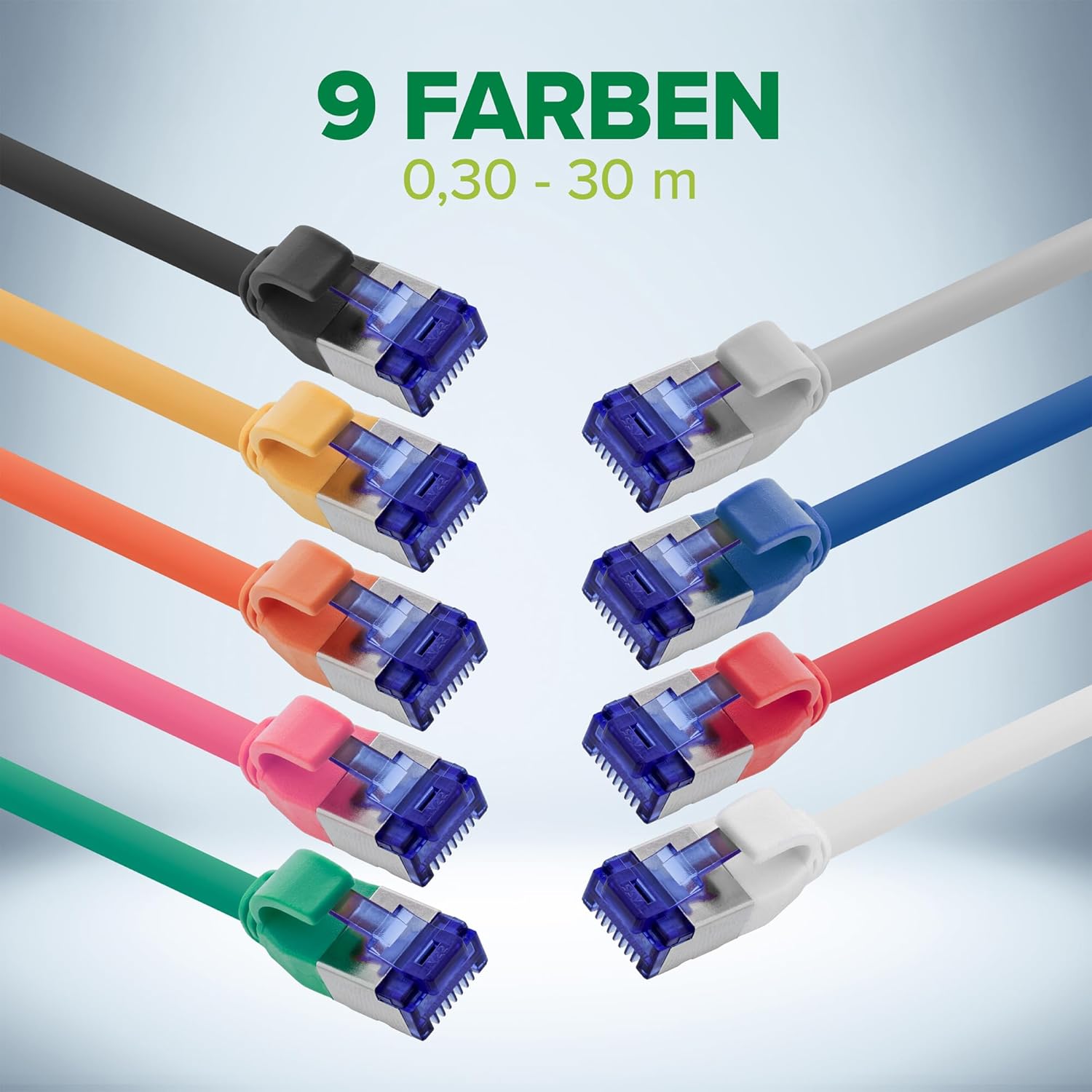 Thumbnail 3 de InLine Patchkabel Slim Cat6A S FTP 25 m grün