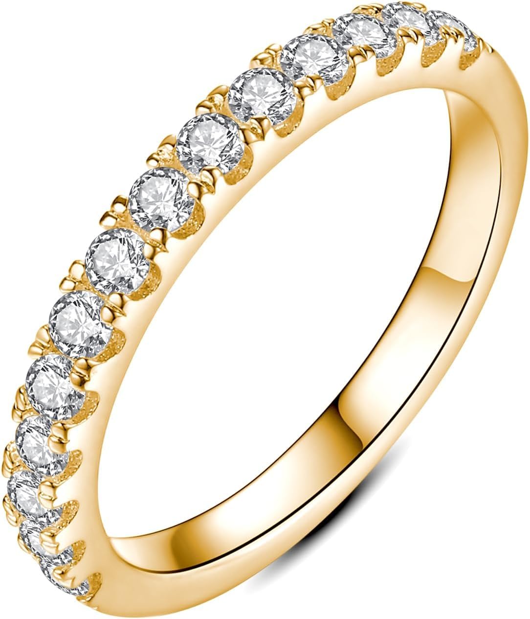 Thumbnail 6 de IMOLOVE Moissanite Wedding Band, 925 Sterling Silver