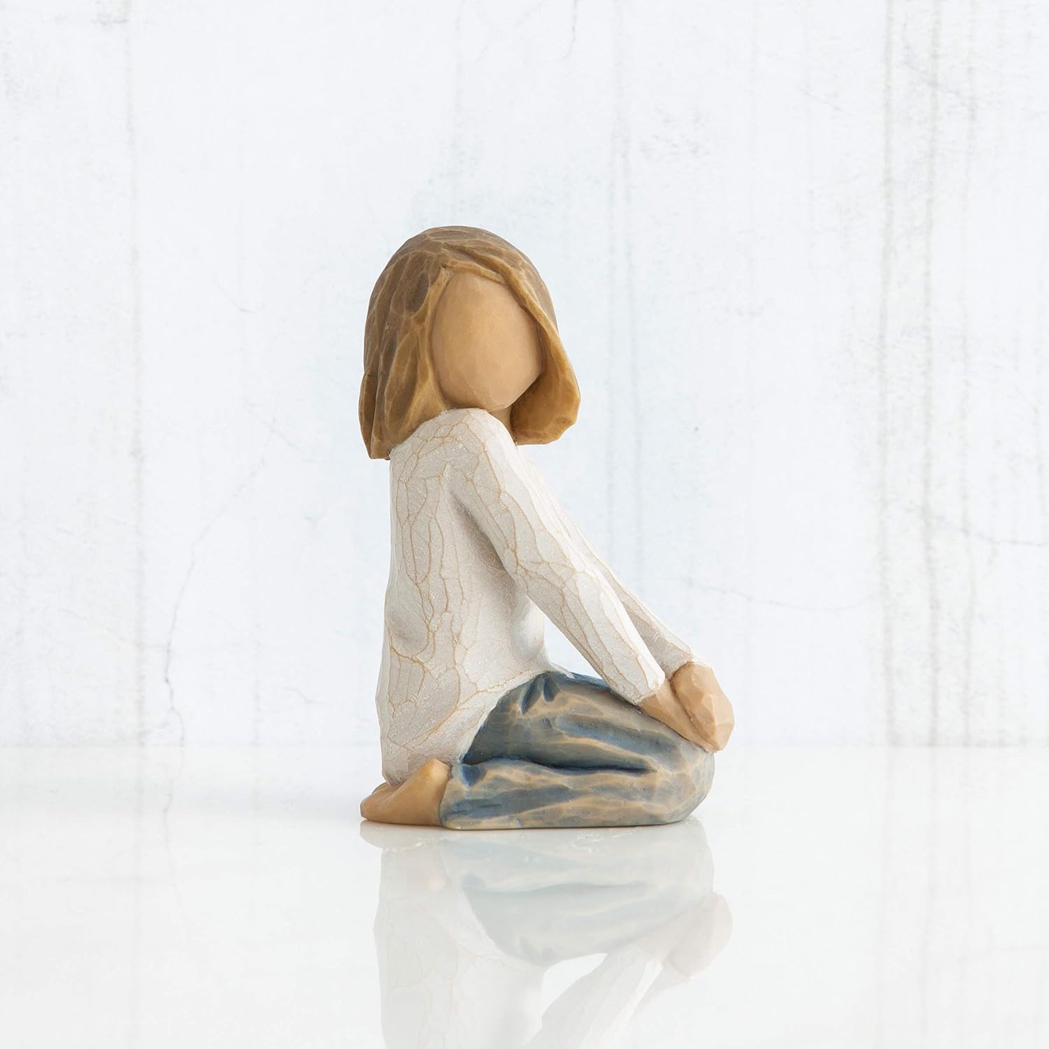 Thumbnail 1 de Willow Tree Figurina Bambino Felice – Resina di Susan Lordi, 7,5 cm