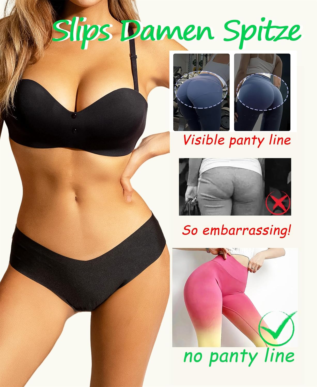 Thumbnail 1 de BeReady Seamless Slips 6er Pack V-Taille