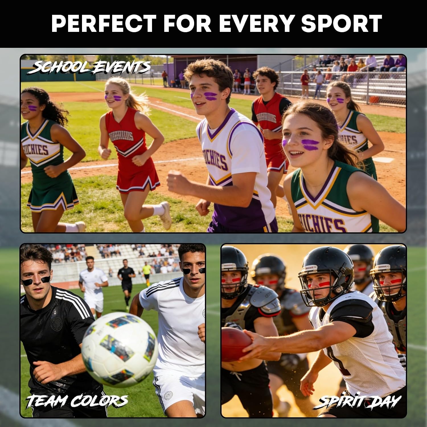 Thumbnail 4 de Warmify 20-Pack Eye Black Sticks for Sports, Anti-Glare, Sweat-Resistant