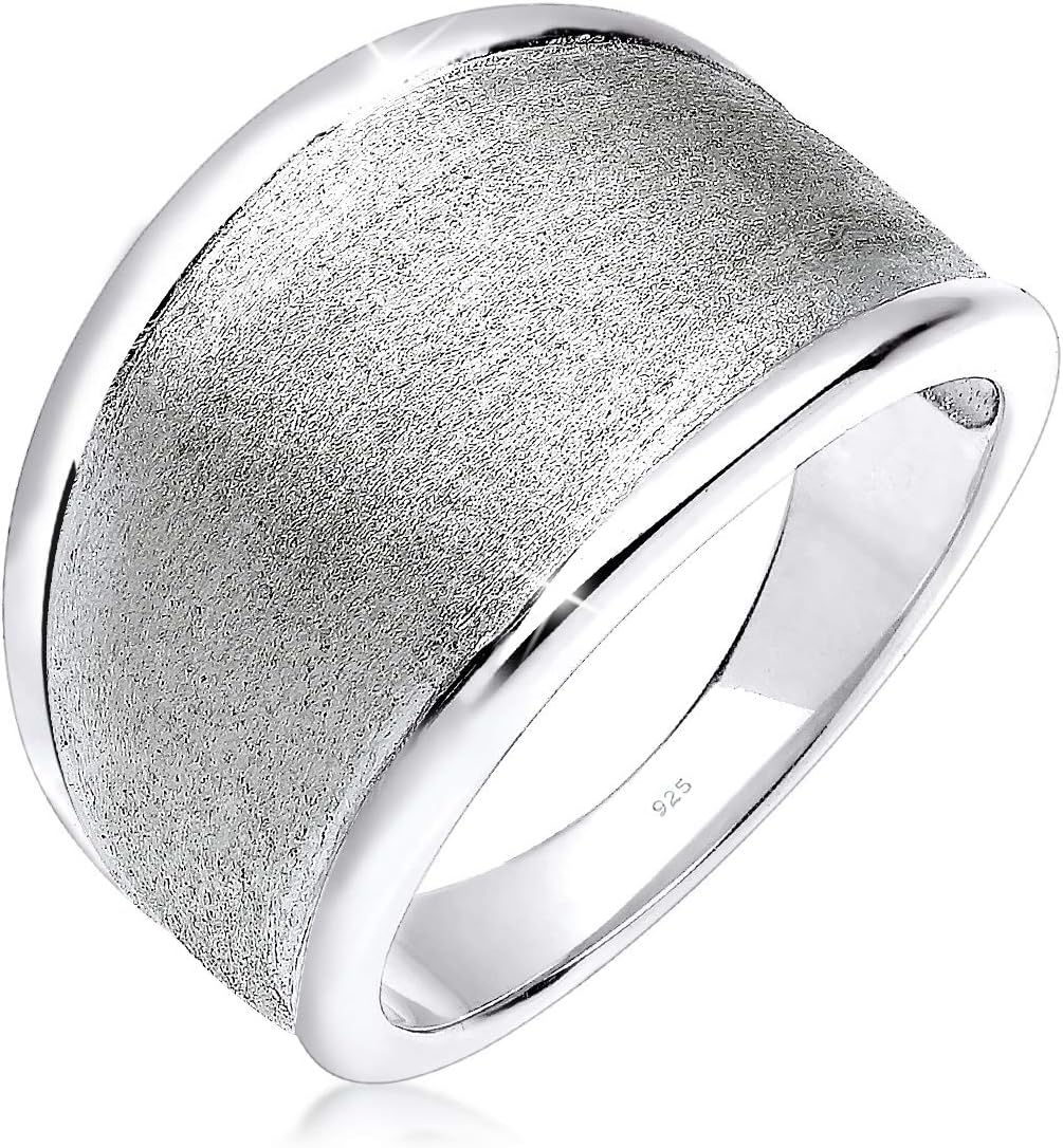 Detalle de 925-Silber Elli Basic Matt Ring