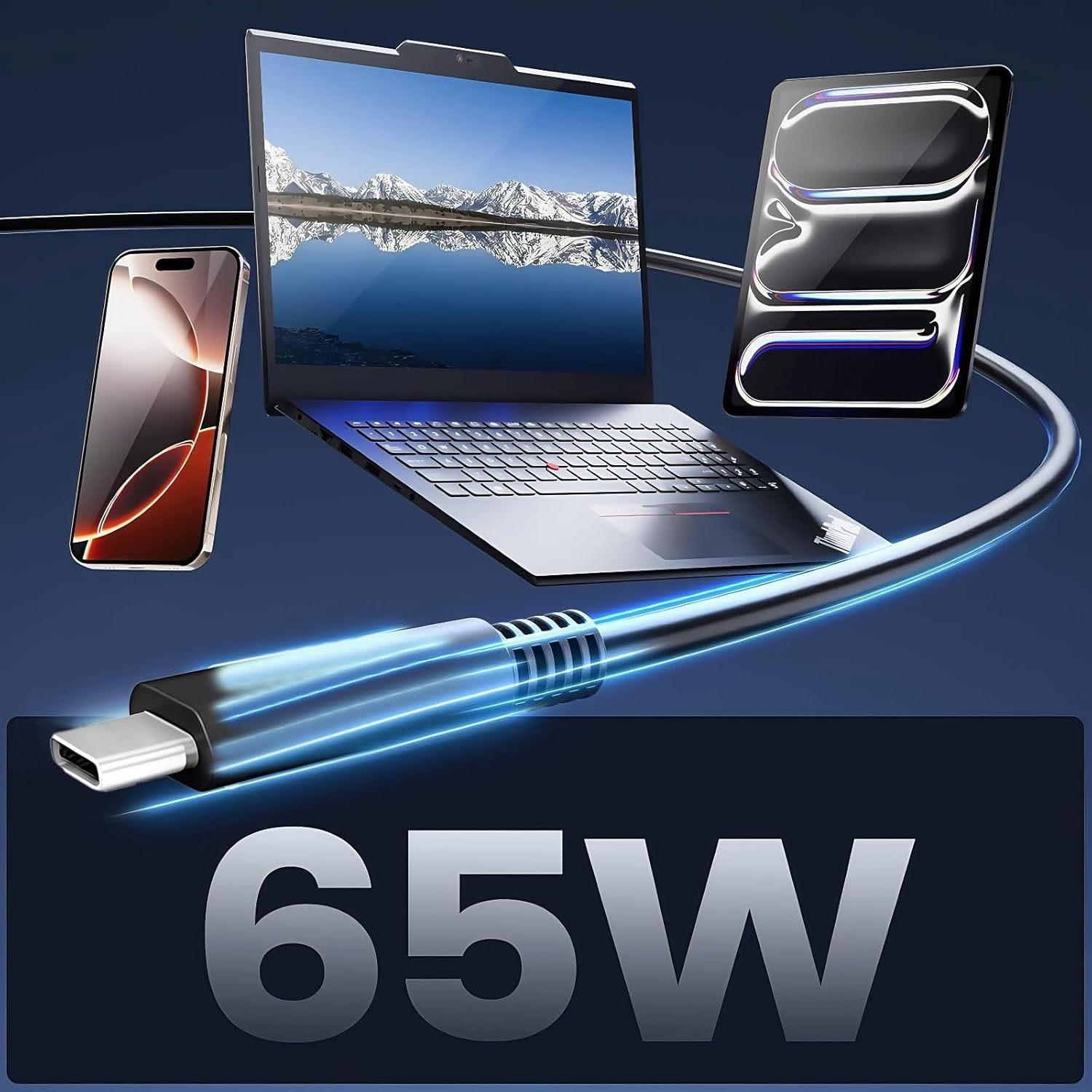 Thumbnail 4 de COOYA 65W USB-C Power Adapter for Dell Laptops: Practical USB-C Charger with Solid Compatibility