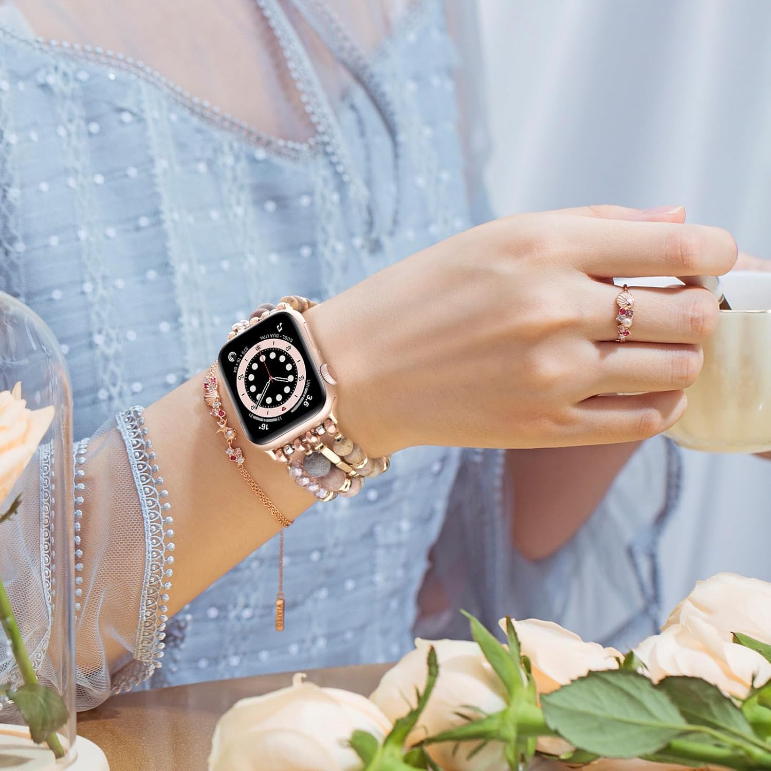 Thumbnail 2 de VISOOM Beaded Boho Bracelet for Apple Watch