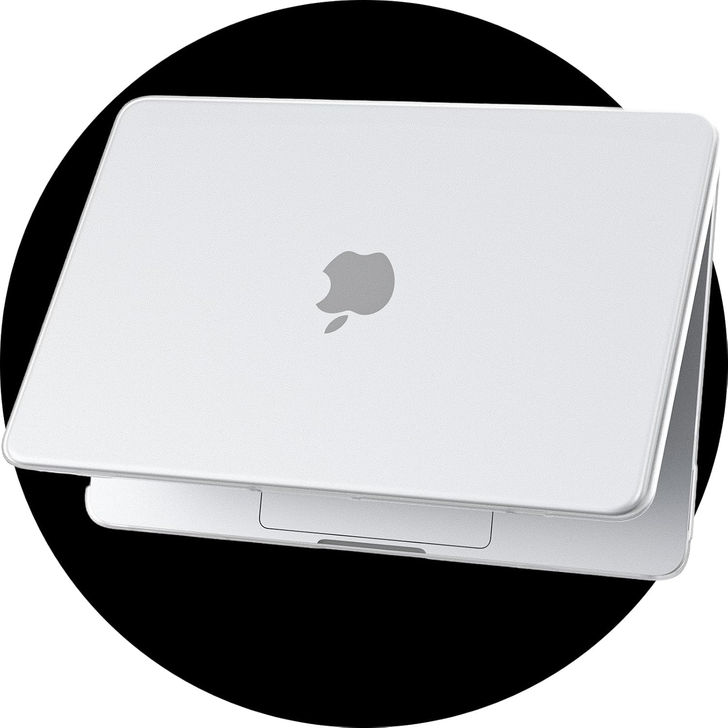 Detalle de eleger Matte Crystal Case for MacBook Neo 13 inch (A3404 A18 Pro) in Silver Transparent – ultra-thin hard cover