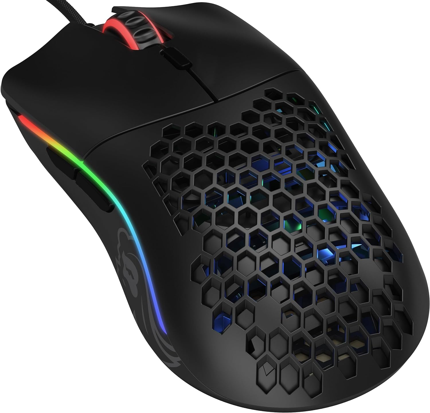 Detalle de GLORIOUS Model O: Mouse cablato per PC gaming con sensore ottico rapido