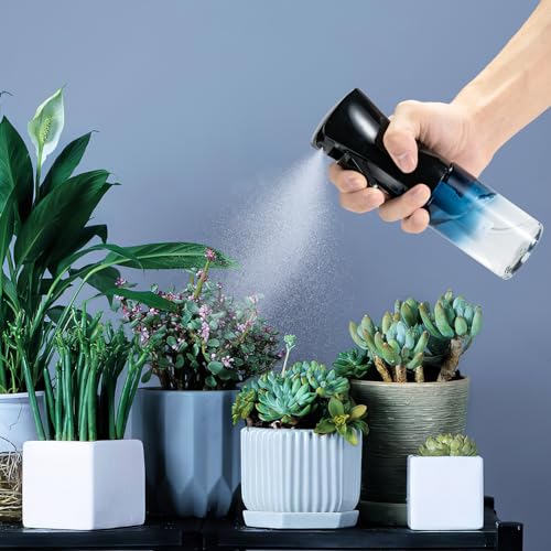 Detalle de Uervoton Sprühflasche für Haare, 200 ml – feiner Nebel, 360°-Sprühen, nachfüllbar (Blau)