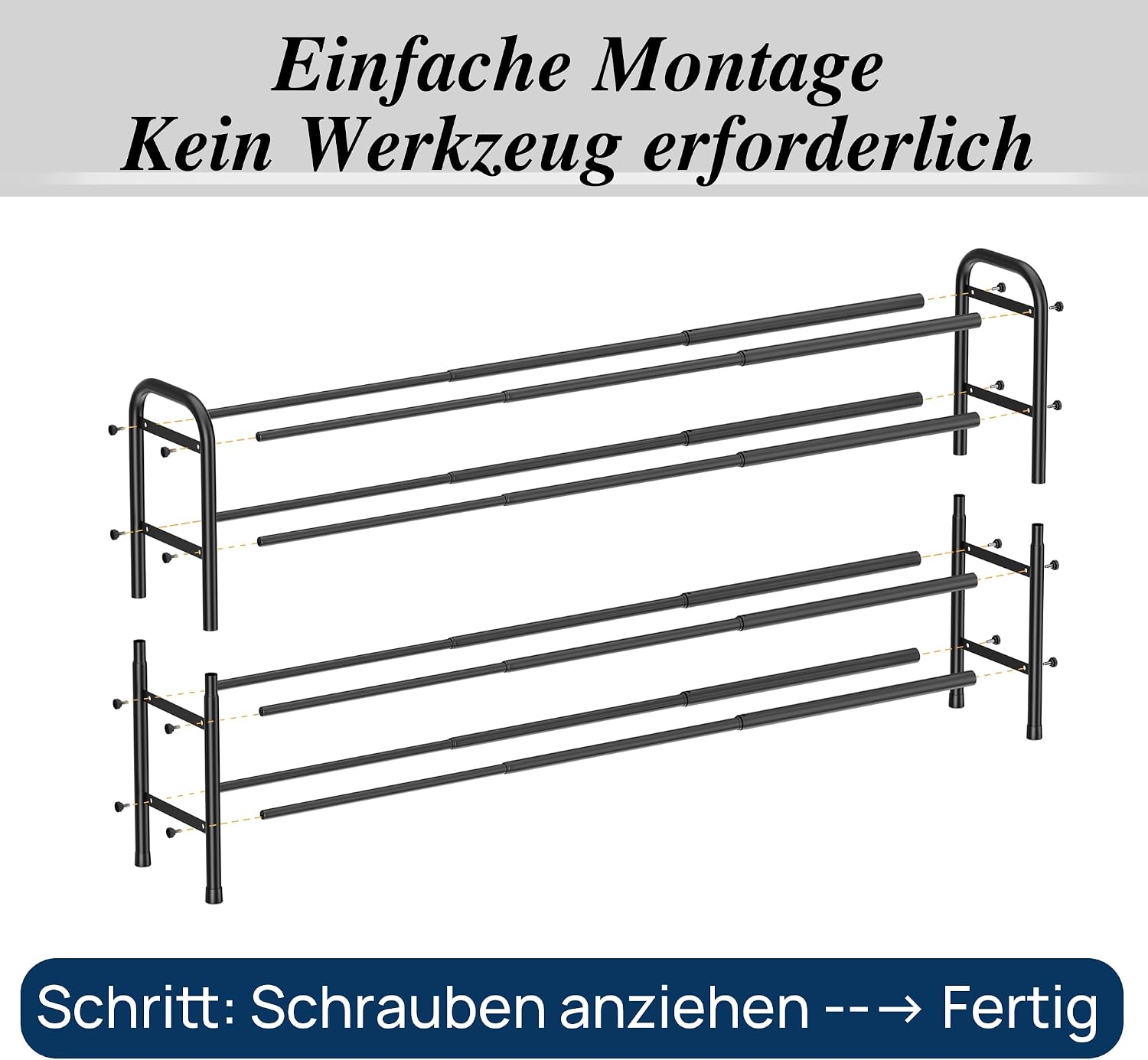 Thumbnail 6 de ENJOYBASICS Schuhregal 45 bis 118 cm