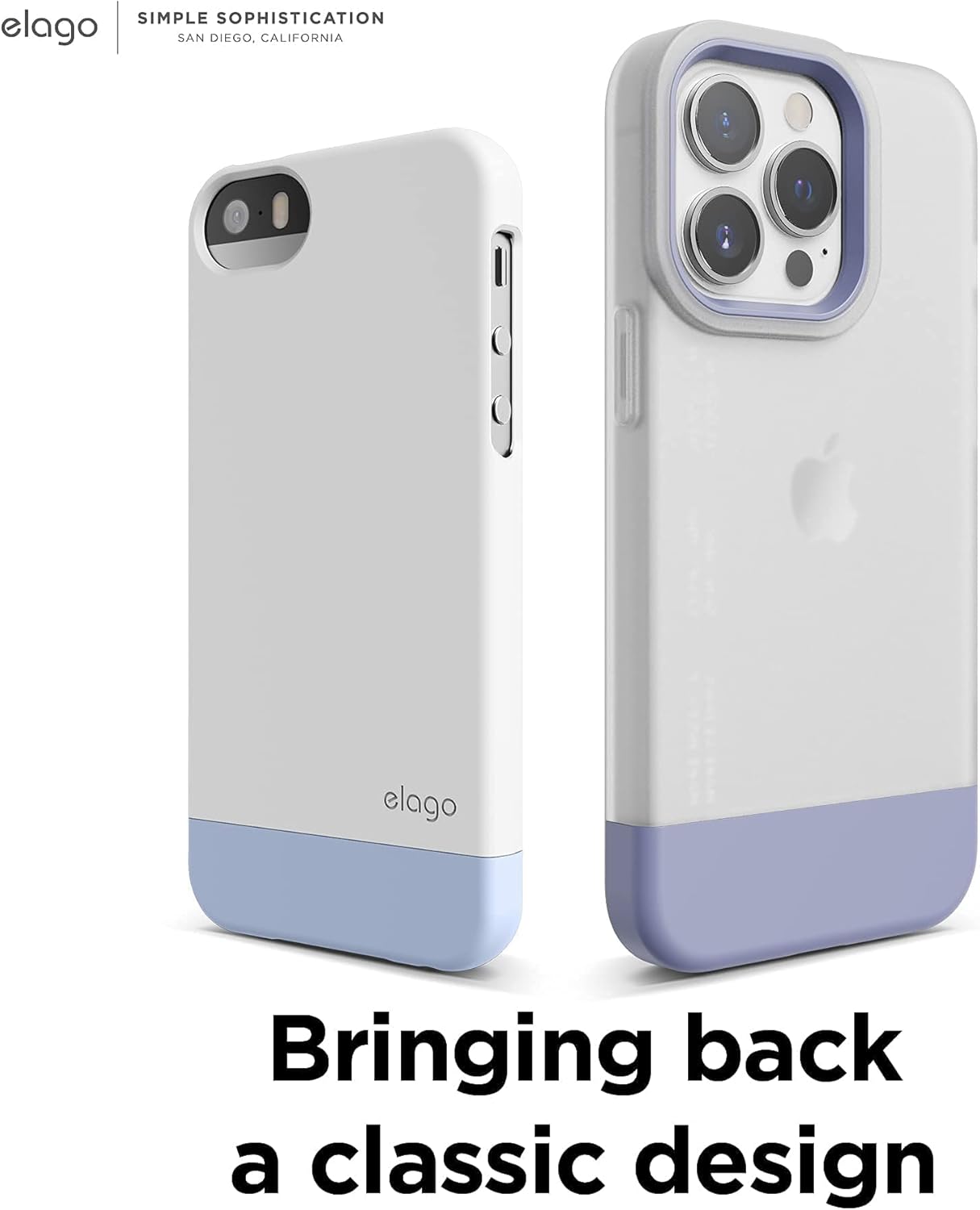 Thumbnail 6 de elago Glide Custodia Cover per iPhone 13 Pro (6.1") in TPU trasparente opaco/viola