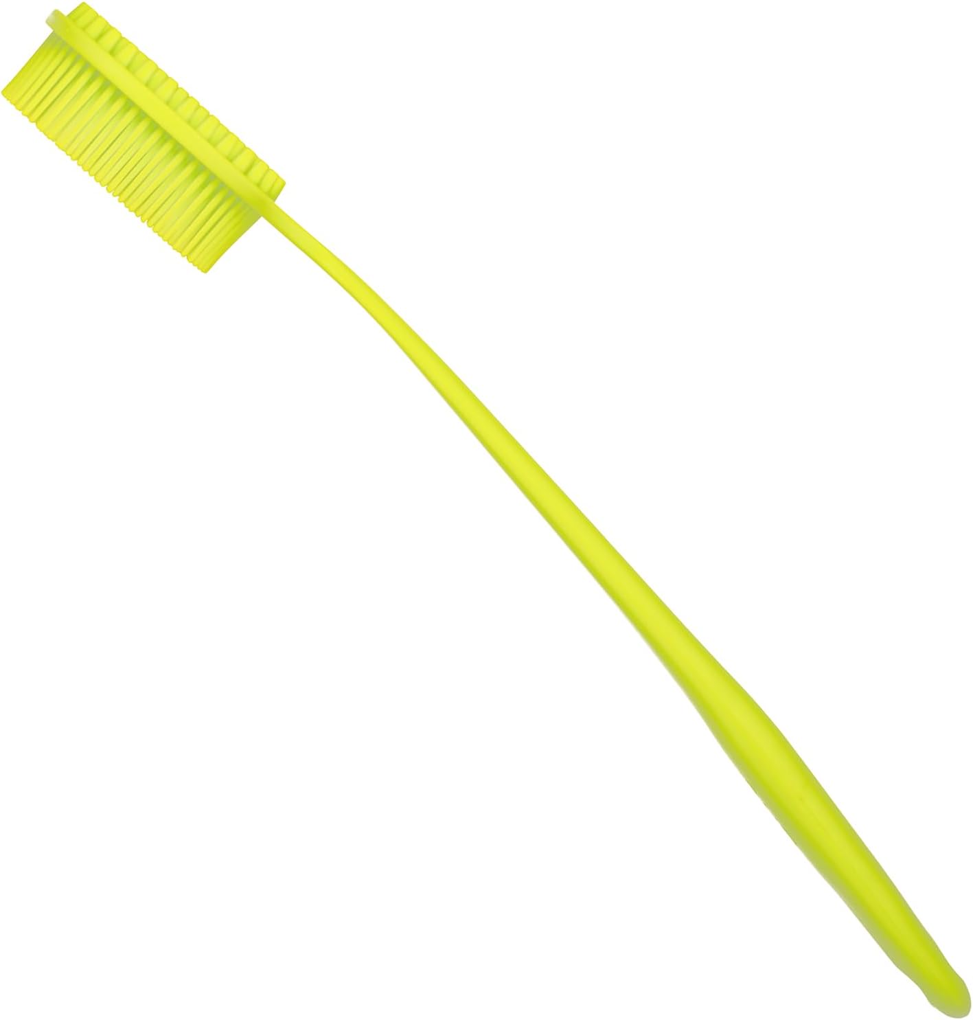 Thumbnail 2 de DNC Silicone Back Scrubber with Long Handle (Green) – Ergonomic shower body brush