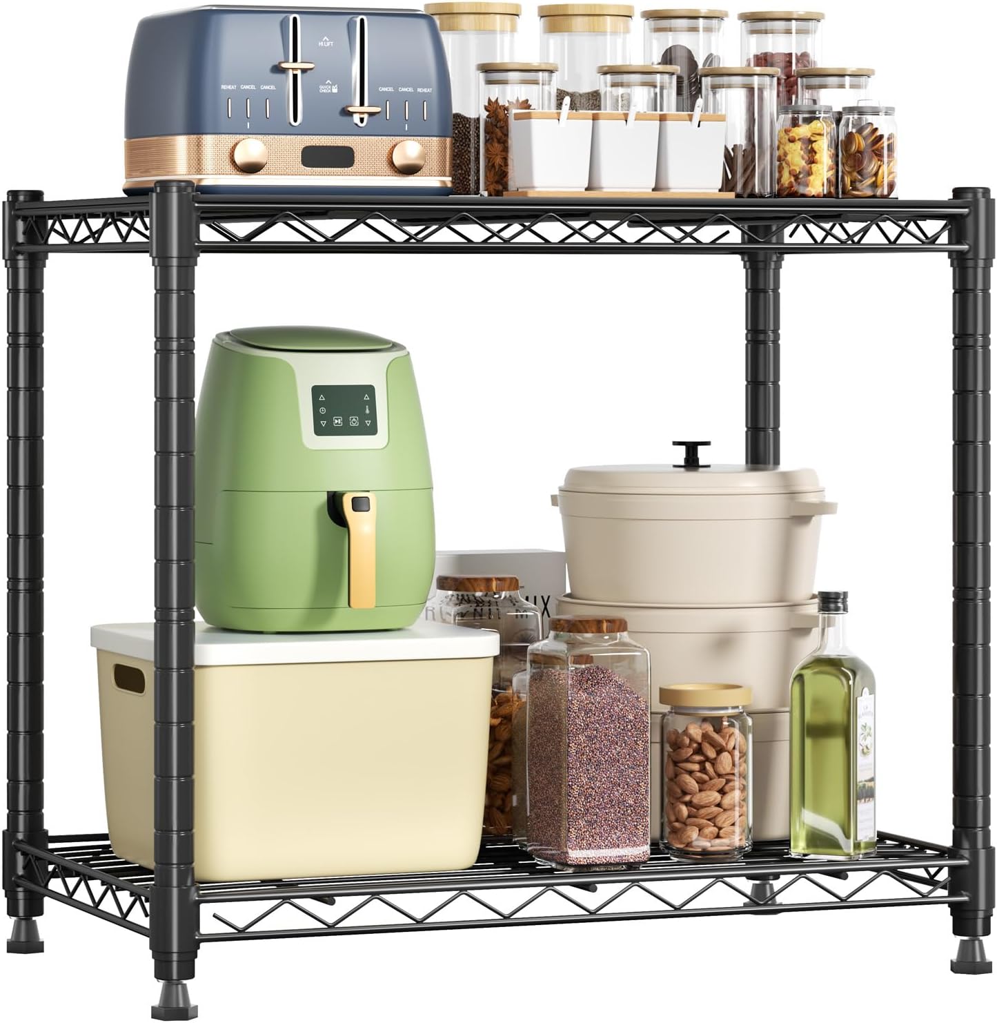 Detalle de DUMOS Metal Storage Shelves, 2-Tier