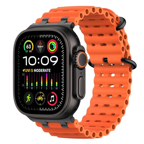 Detalle de MoKo Ocean Band: correa Ocean para Apple Watch (42–49 mm), compatible con Series y Ultra