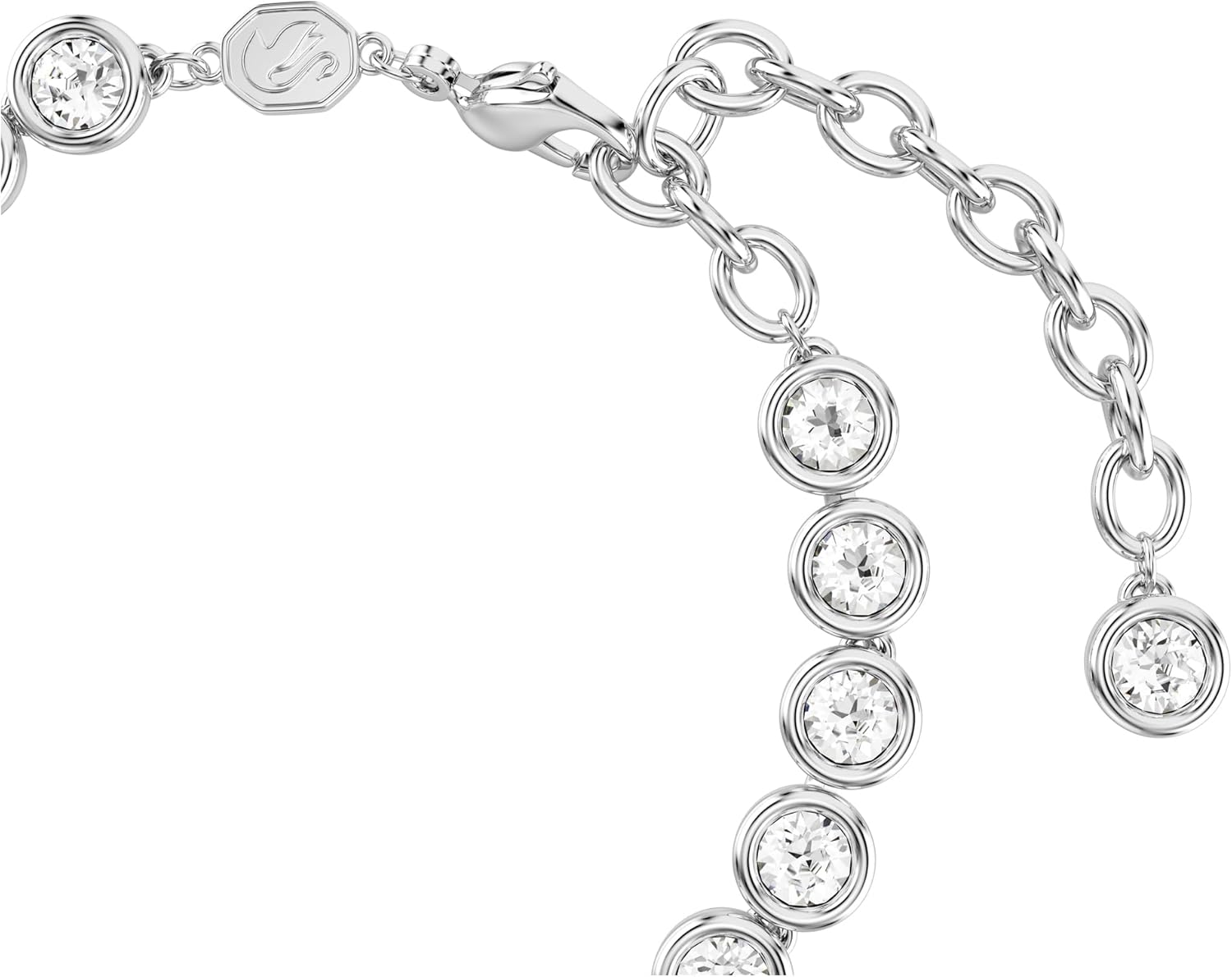 Thumbnail 2 de Swarovski Imber Tennis pulsera talla redonda blanca