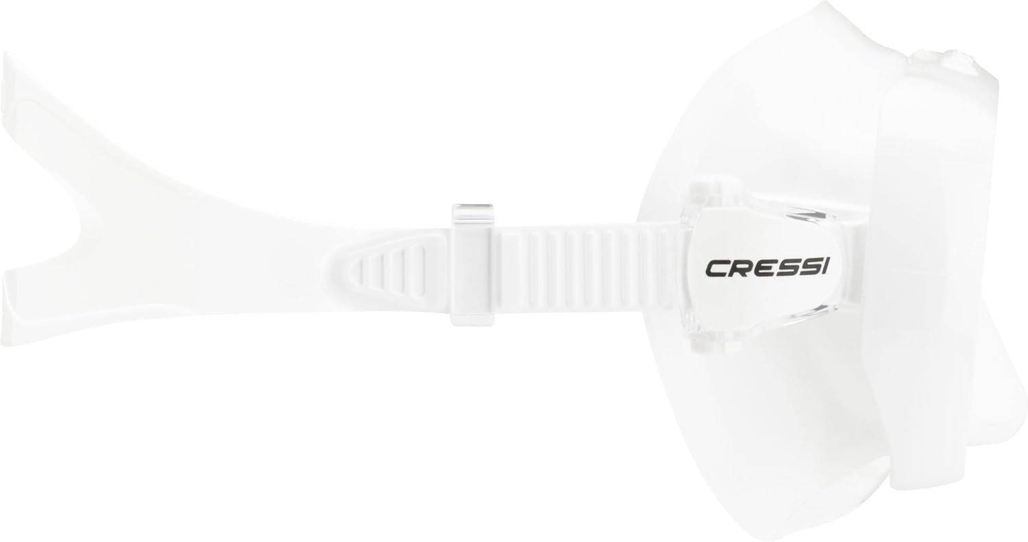 Detalle de Cressi Depuis 1946 - Honey, Masque Compact pour Femmes : silicone souple et verre ultra transparent, grand champ de vision