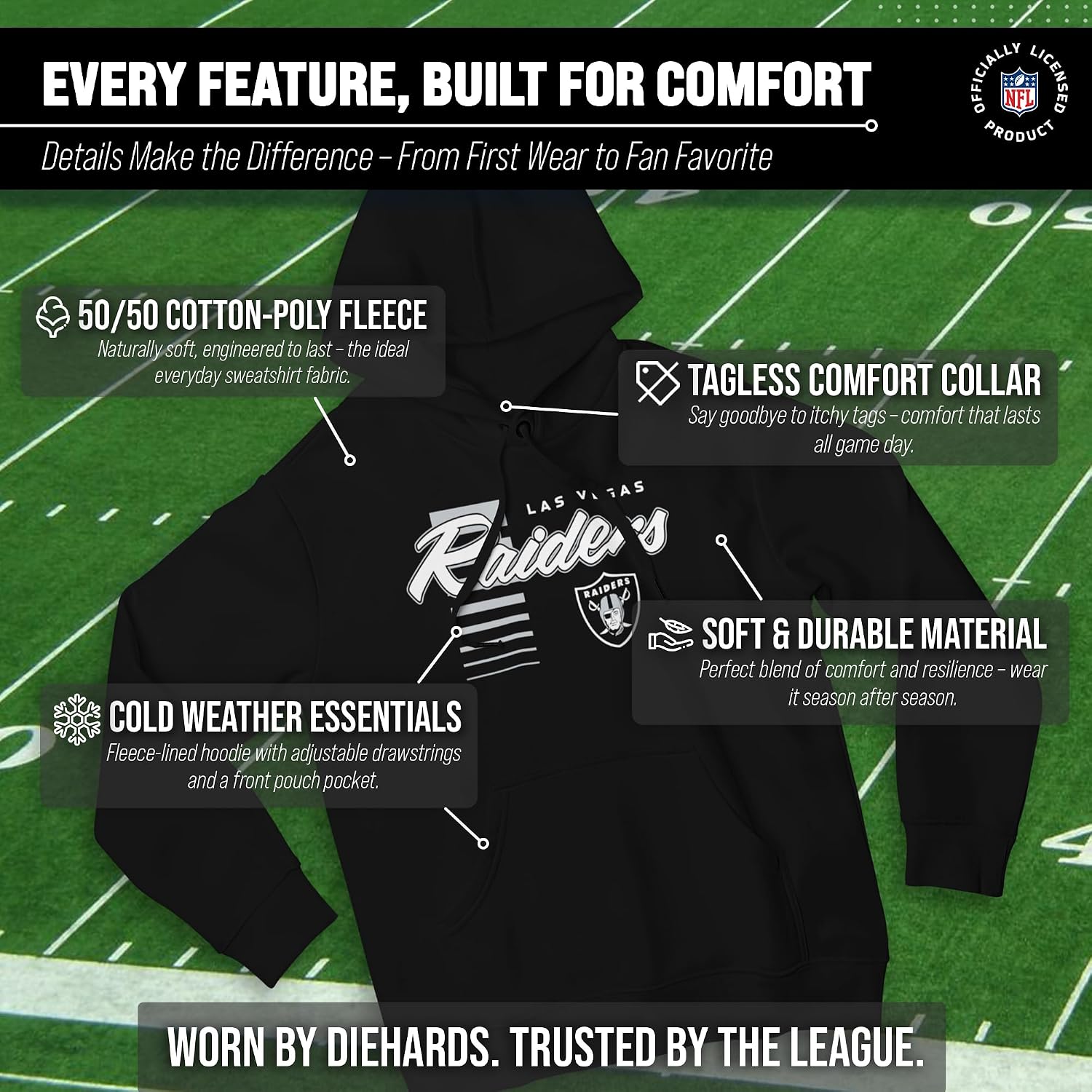 Detalle de Airwaves Fleece Hoodie in Cotton-Poly Fleece