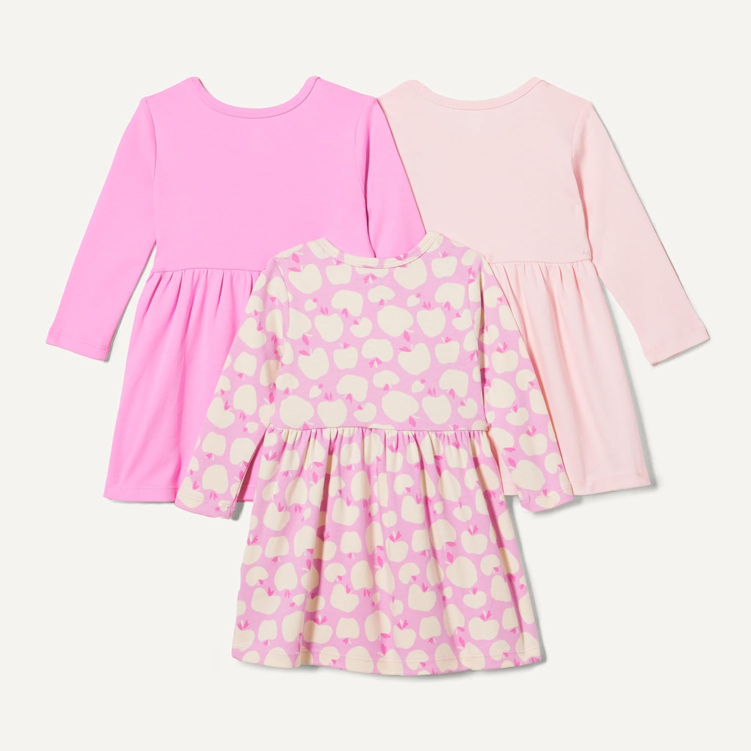 Thumbnail 1 de Amazon Essentials 3-Pack Cotton Long-Sleeved Dress for Baby Girls & Toddlers