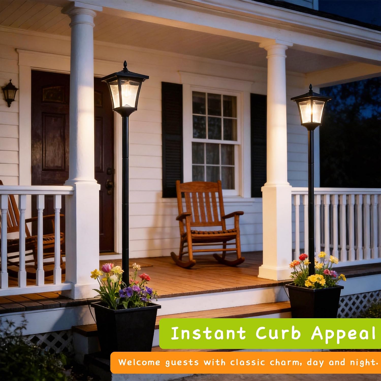 Thumbnail 1 de Solar Lamp Post with Planter 1.5M (5ft): 2-in-1 Outdoor Light and Florist-Style Accent