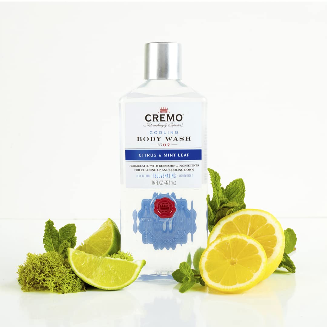 Detalle 2 de CREMO Cooling Body Wash for Men – Duschgel mit Minze und Zitrus, 473 ml
