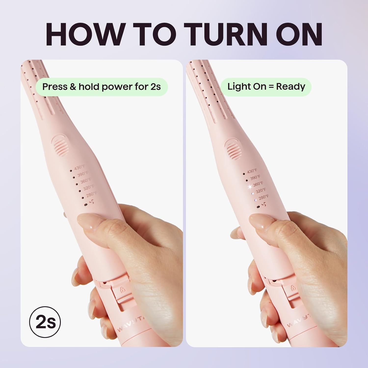 Detalle 2 de Wavytalk 0.65" Pencil Flat Iron 💇♀