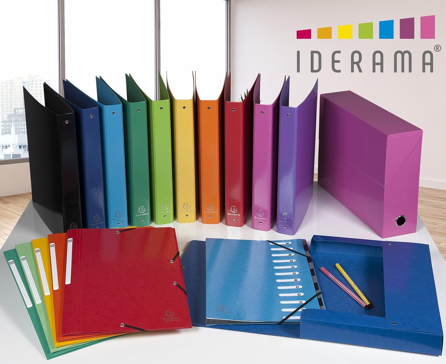 Thumbnail 3 de Exacompta 89923E Transferbox Iderama – Anisgrün, 25,5 x 34 x 9 cm, Rücken 90 mm