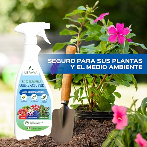 Thumbnail 2 de LERAVA Azufre de Cobre Fungicida (700 ml) – Protección natural para plantas contra mildiu y hongos