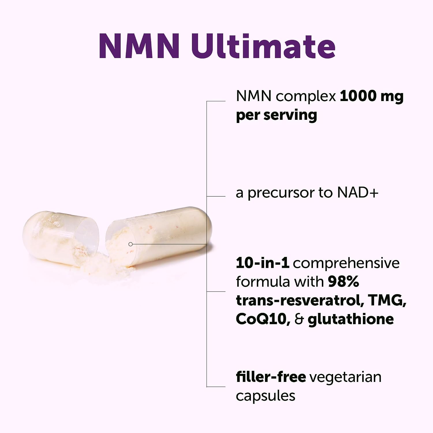 Thumbnail 1 de Micro Ingredients NMN supplement, 60 capsules