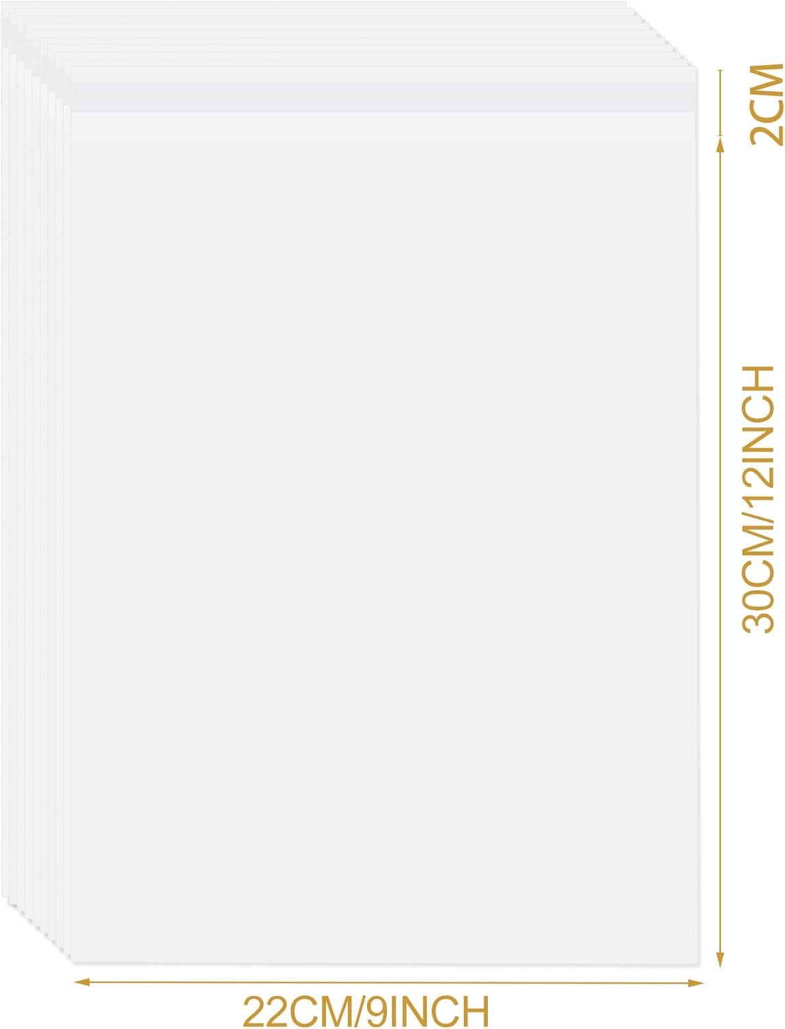 Thumbnail 1 de A4 Clear Self-adhesive Bags 100 pack, 22 x 30 cm 📦