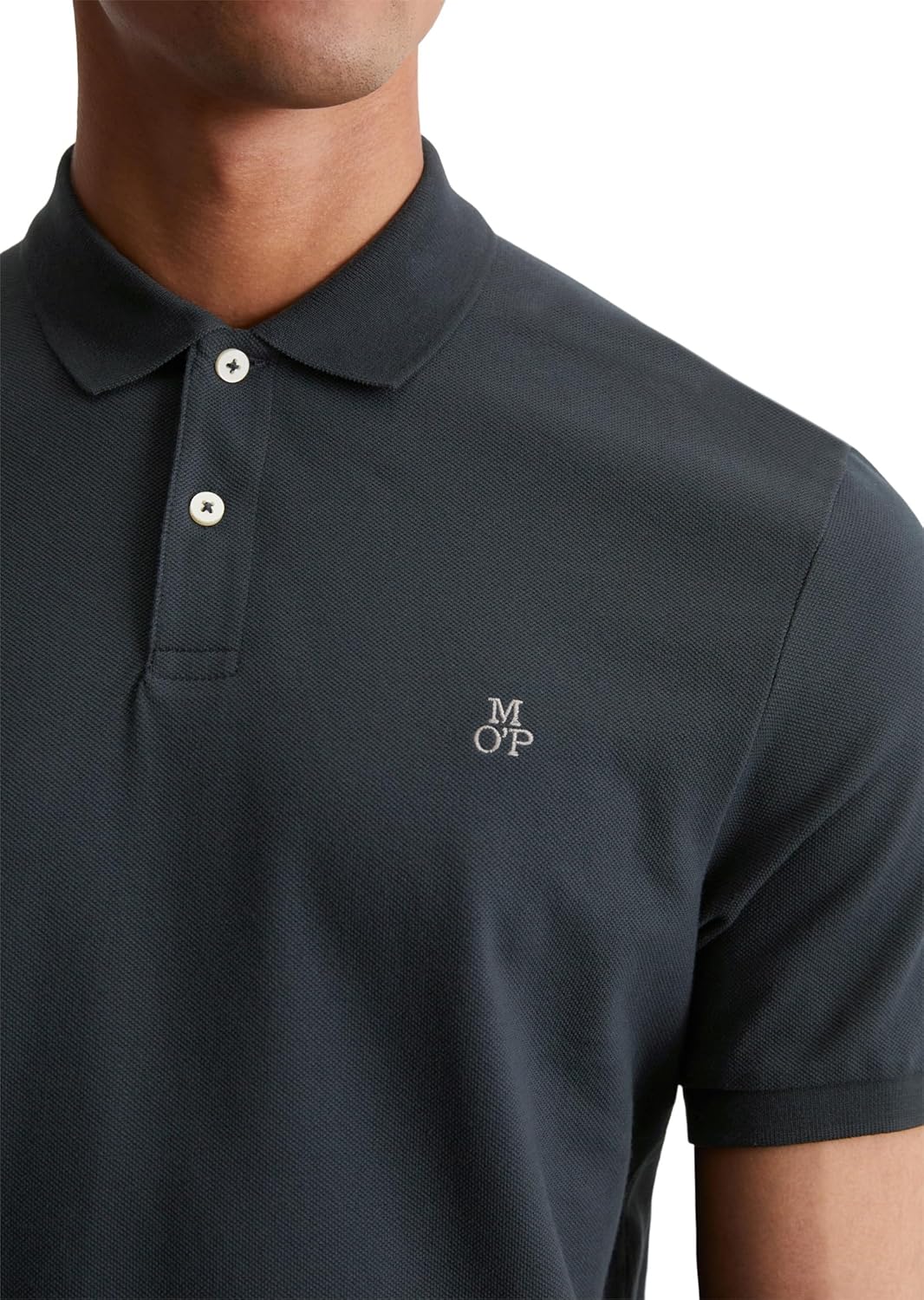 Thumbnail 3 de Marc O’Polo polo manches courtes en coton biologique Regular Fit, Bleu Dark Navy (L)