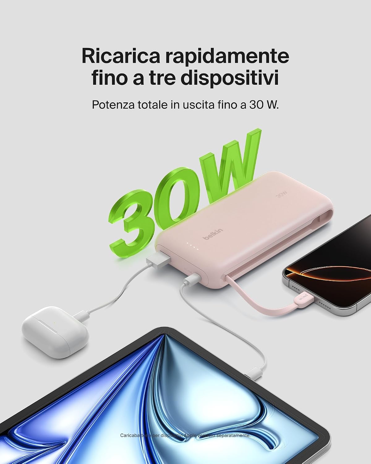 Thumbnail 2 de Belkin Caricabatteria portatile power bank 20.000 mAh 30 W