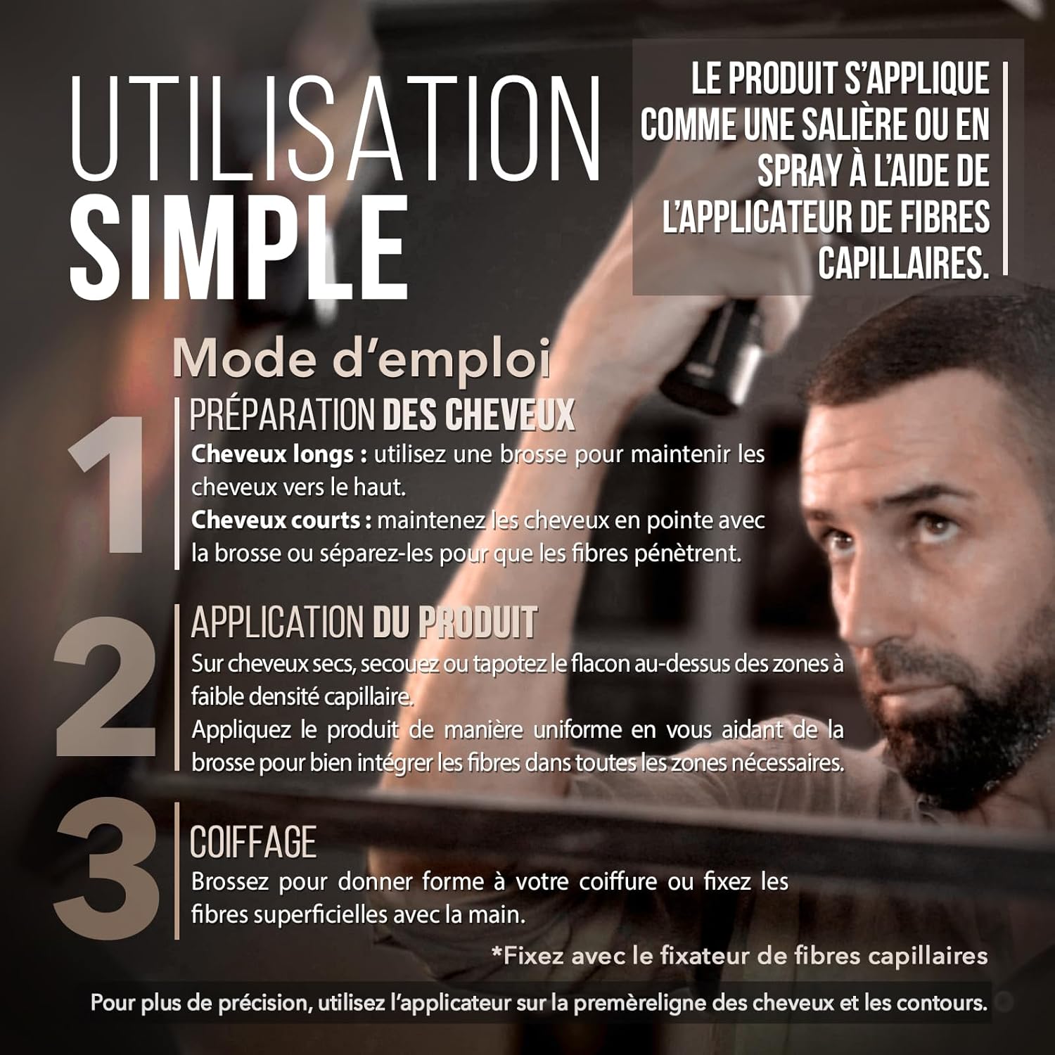Thumbnail 6 de Barber Shop Europe Hair Fiber, fibre capillaire
