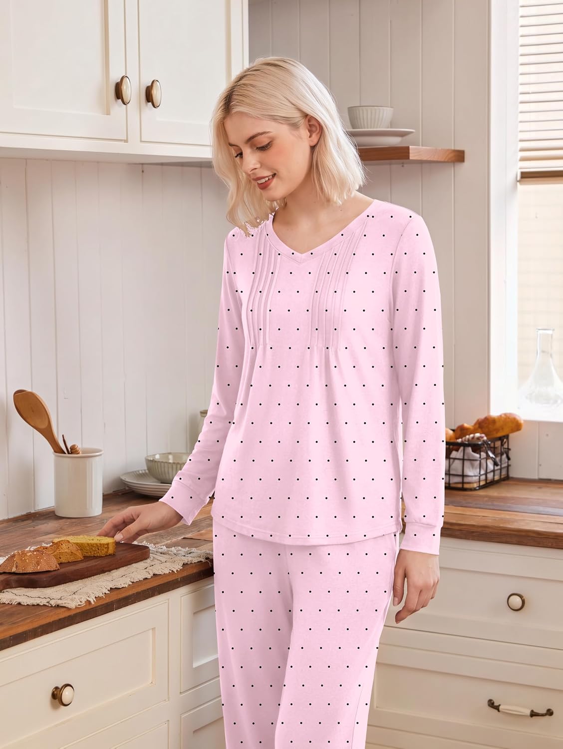 Detalle de Ekouaer Women's Pajama Set