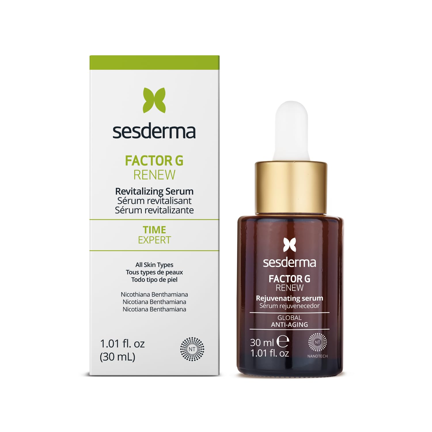Detalle de Sesderma Factor G Renew Liposomal Serum – Rejuvenierendes Serum mit 7 Wachstumsfaktoren (30 ml)
