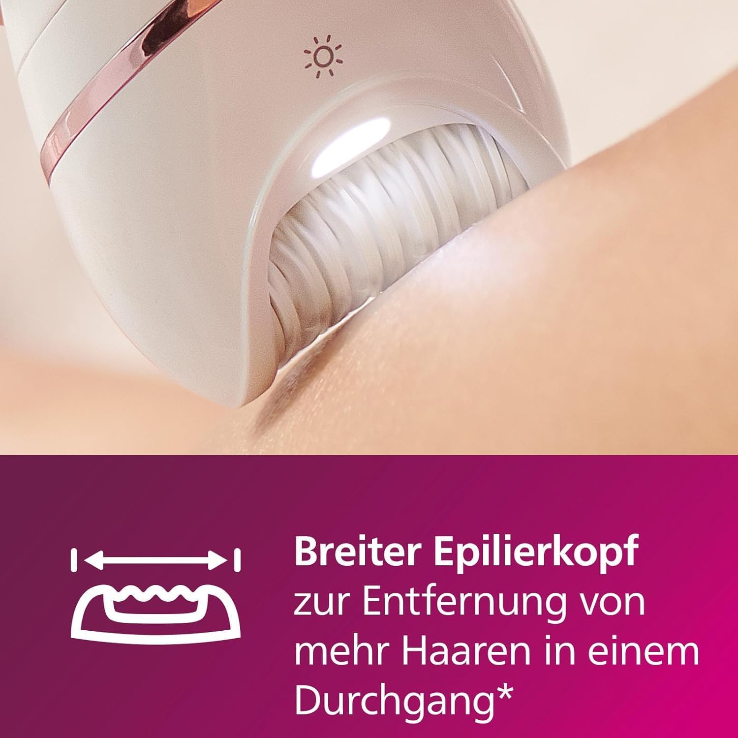 Detalle de Philips Epilierer Series 8000 BRE740/10 9 Zubehör