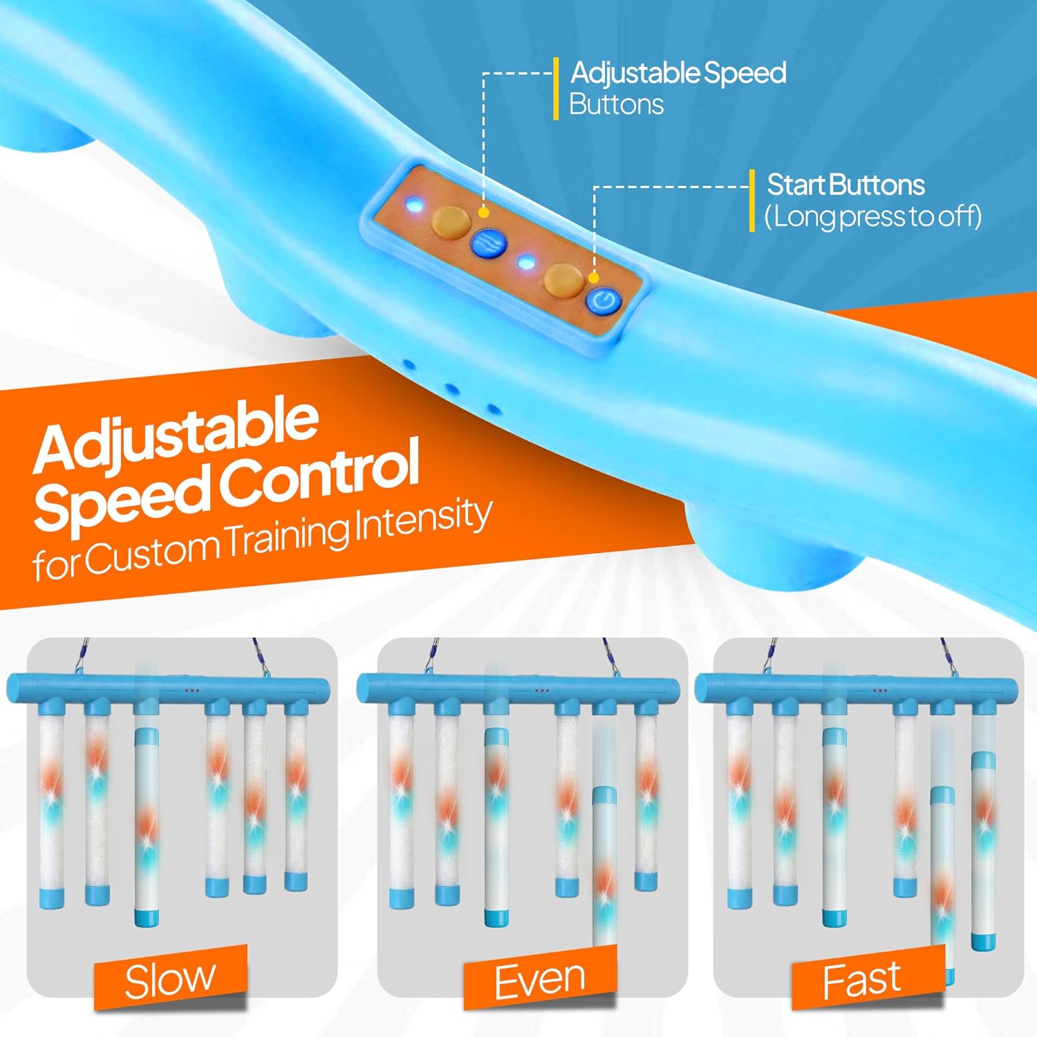 Thumbnail 2 de SAGA SPORTS Catching Sticks Game – Drop It Catch It reaction challenge with LED & controller (USB rechargeable)