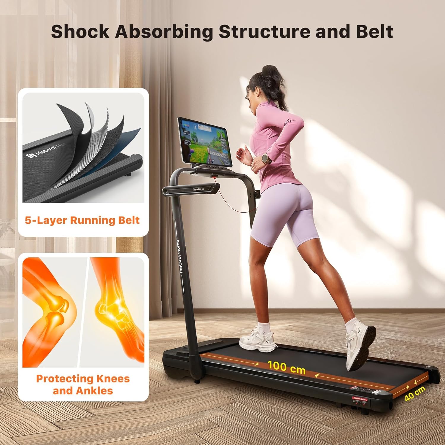 Thumbnail 6 de Mobvoi Home Treadmill SE 3-in-1 Folding Under Desk Running Machine
