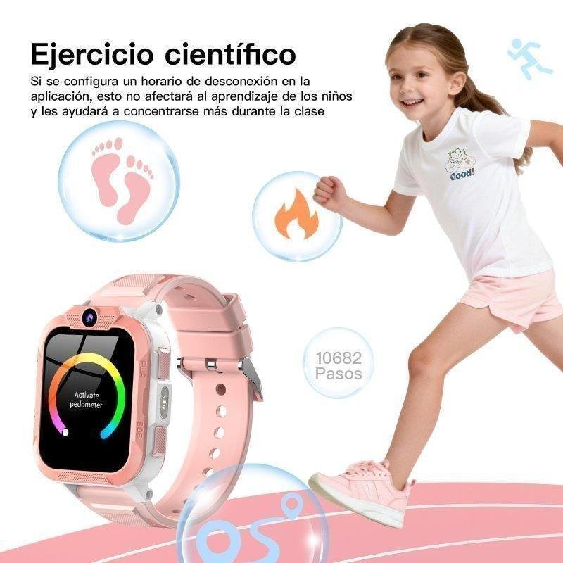 Detalle de Blackview Z40 Pro GPS: Reloj infantil Rosa 1,85" con localización en tiempo real y control parental