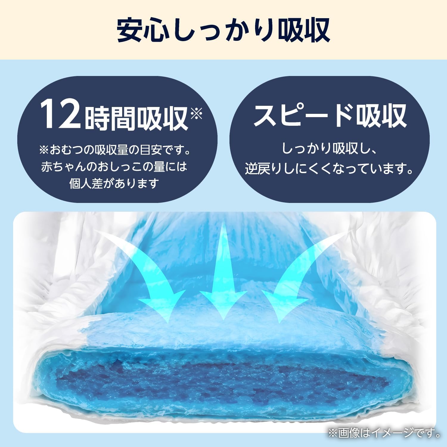 Detalle de by Amazon ふわふわベビーパンツ おむつ ビッグより大きいサイズ 90枚
