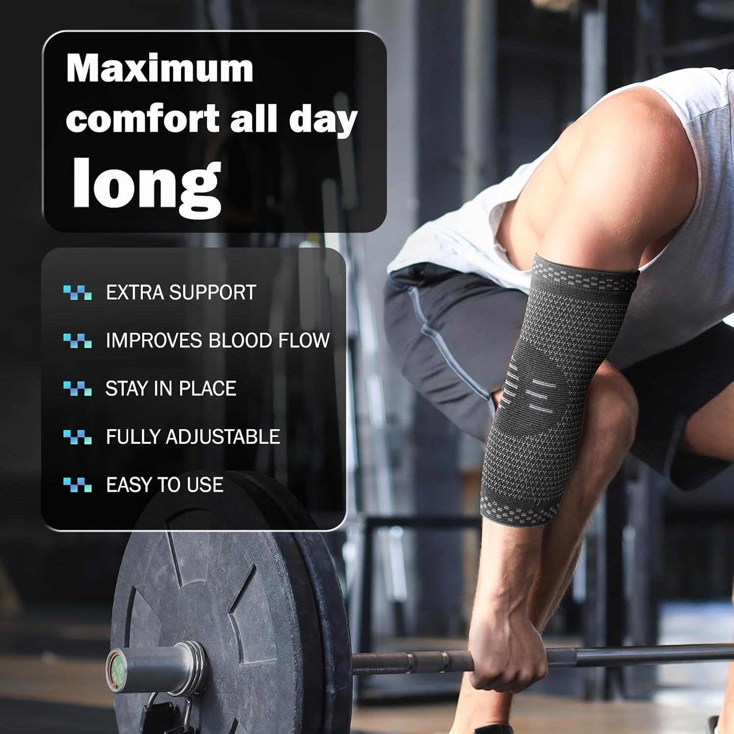 Detalle de POWERLIX Ellenbogenbandage XL für Tennisarm