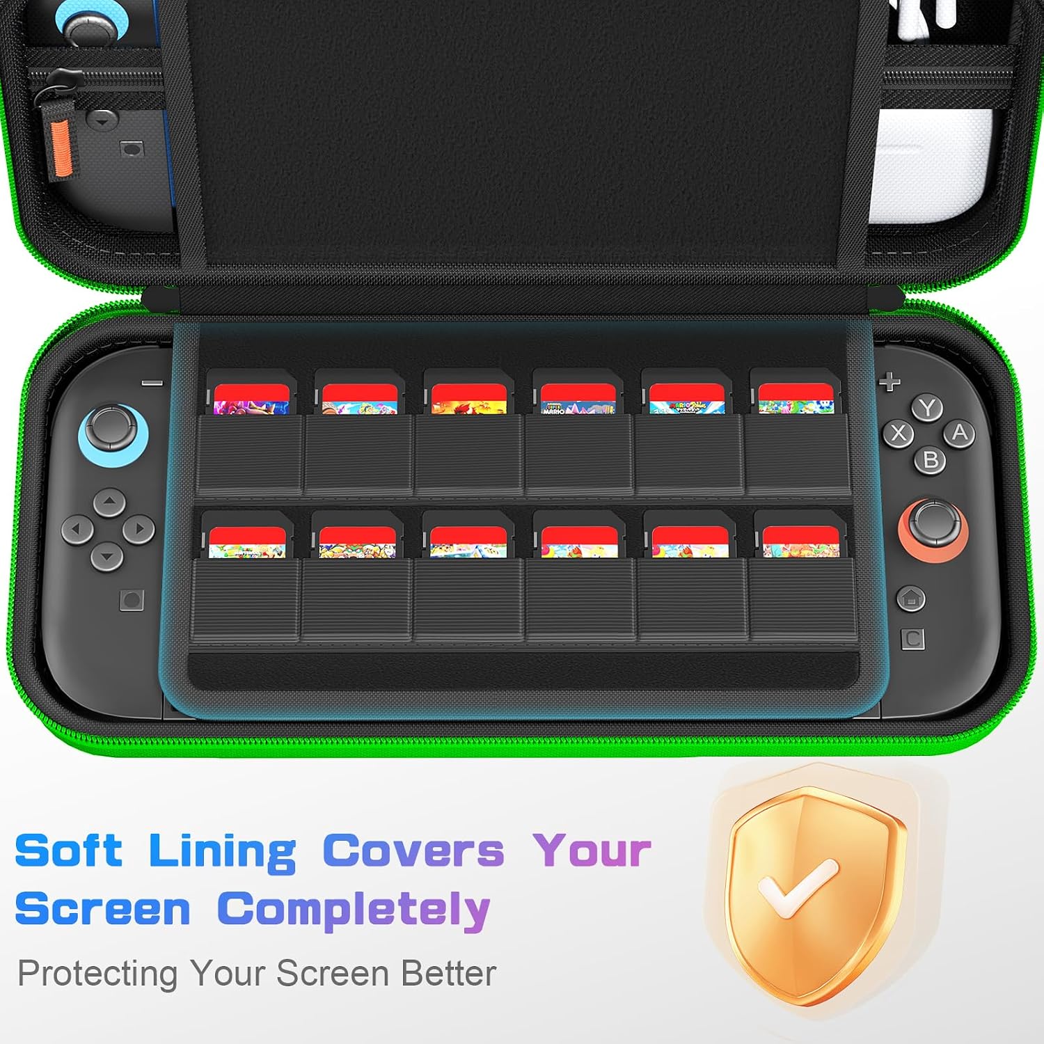 Detalle 1 de daydayup Switch Carrying Case 24 Slots