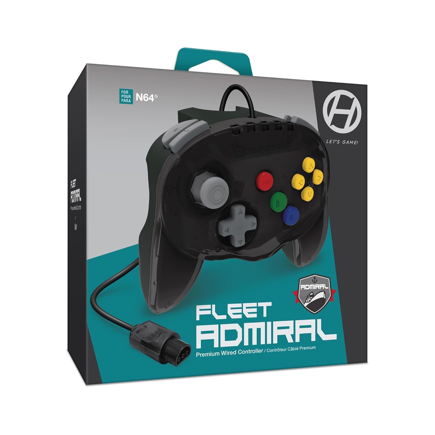 Thumbnail 1 de Hyperkin “Fleet Admiral” Premium Wired Controller for Nintendo 64 (Cosmic Fleet)