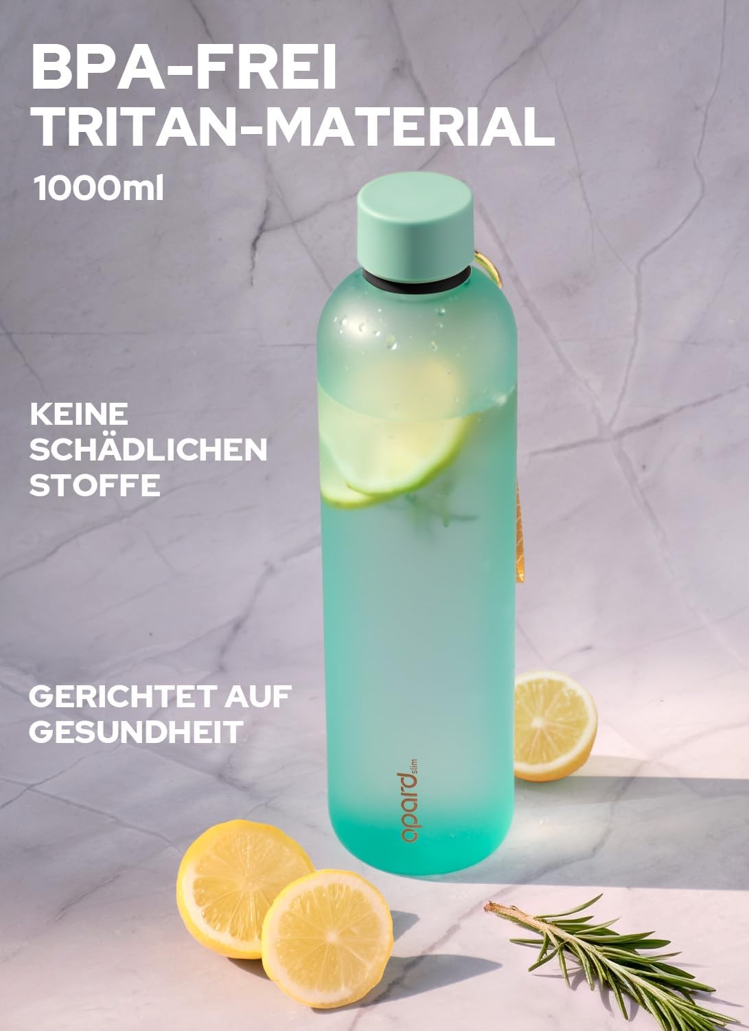 Detalle 2 de Opard Slim Trinkflasche 1 l für Sprudel
