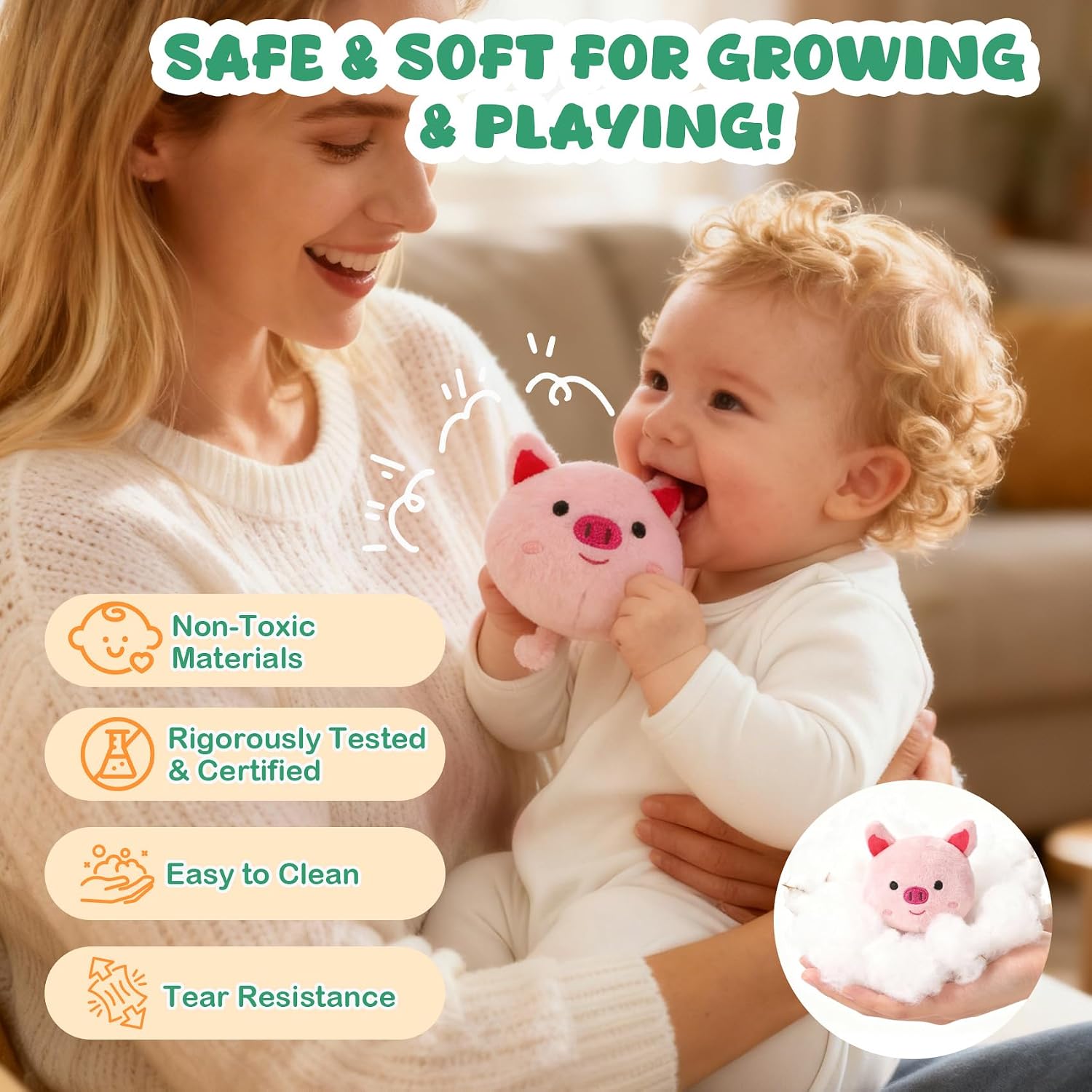Detalle 1 de Sensory farm toy set 6 to 12 months