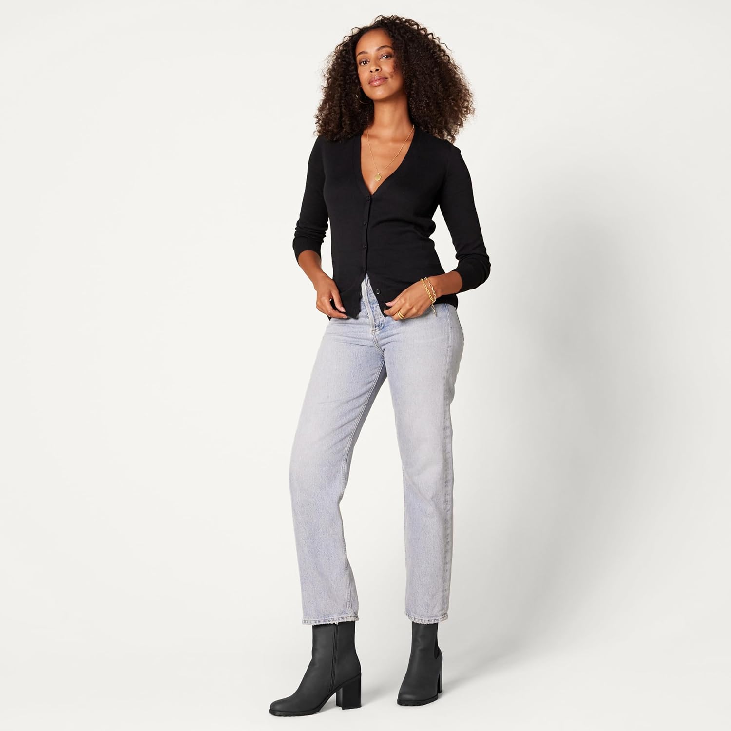 Thumbnail 5 de Amazon Essentials Damen halbhohe Chelsea-Stiefel mit Absatz – Komfort mit Memory-Schaum