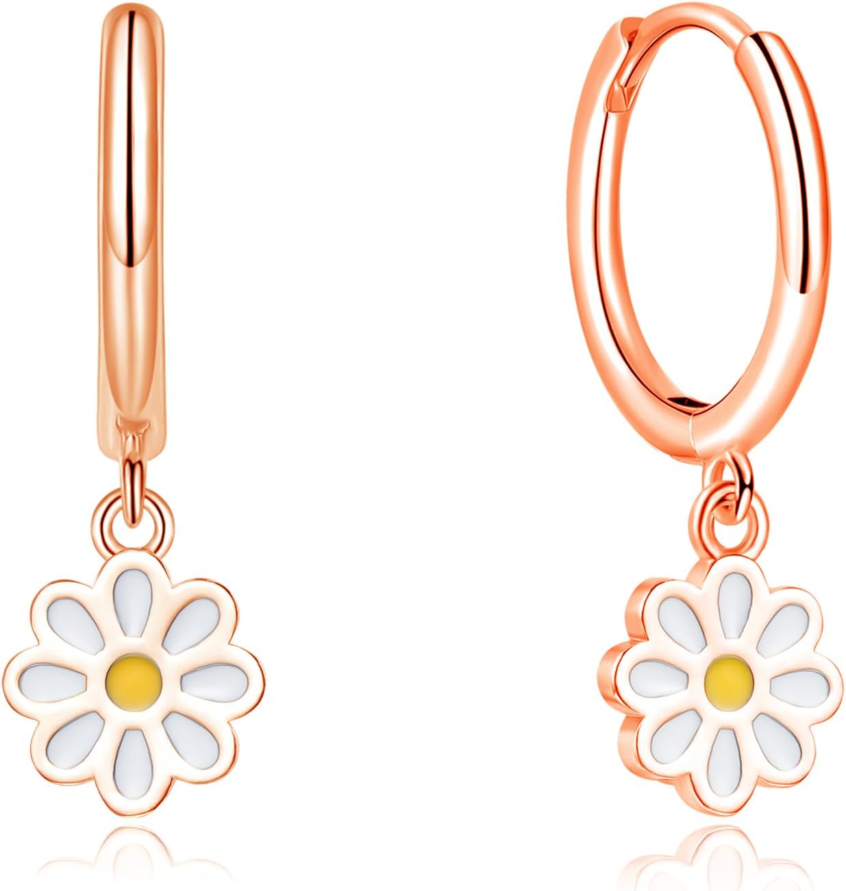 Detalle de Cangall Silber 925 Ohringe (hängend) mit Anhänger – minimalistische Creolen für Damen, hypoallergen