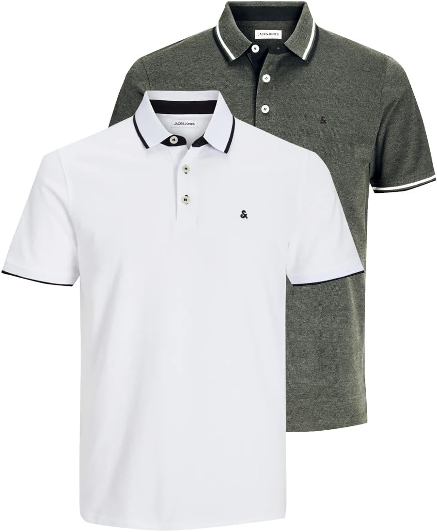 Thumbnail 6 de JACK & JONES Herren Jjepaulos Polo SS 2er-Pack: leichtes Polo für Bewegungsfreiheit