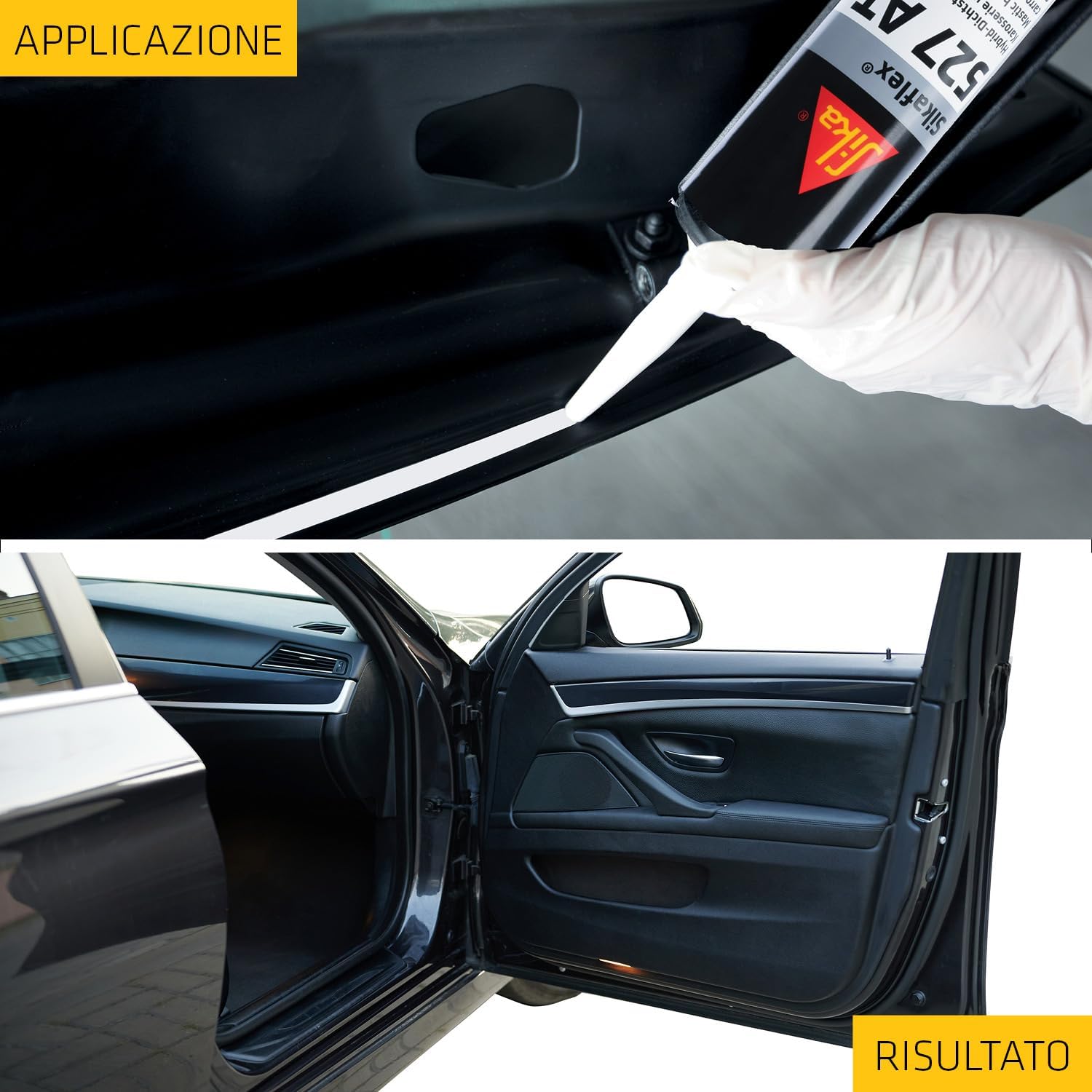 Detalle de Sikaflex 527 AT Grigio: sigillante carrozzeria multiuso da 300 ml