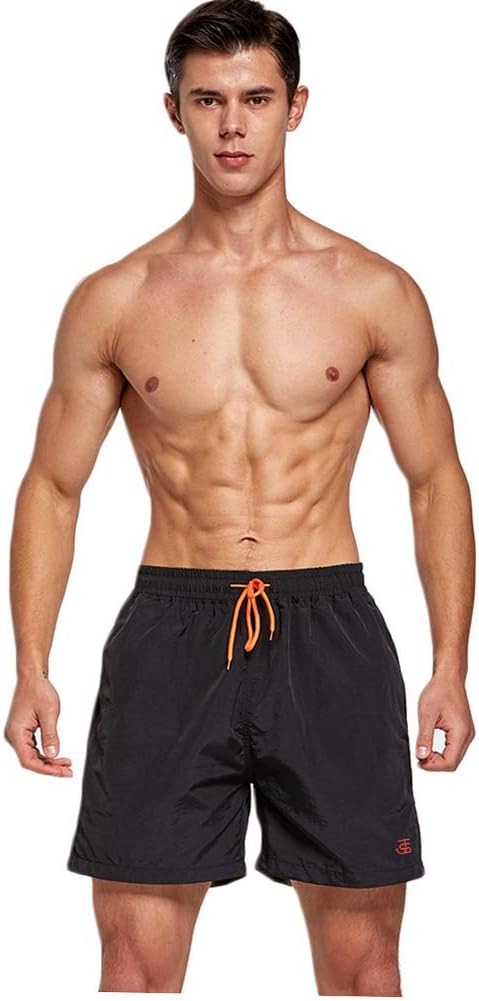 Thumbnail 1 de JustSun Mens Swim Shorts Waterproof Quick Dry Beach Shorts with Mesh Lining